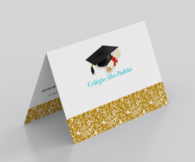 Convite para Formatura Escolar Terceiro Ano
