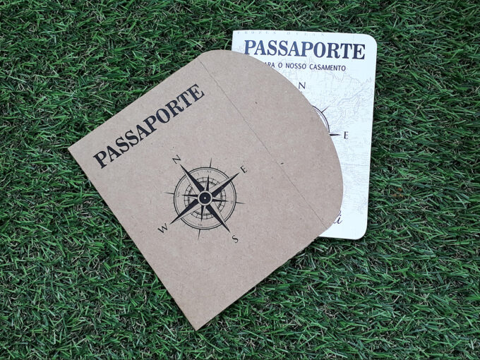 Convite Casamento Modelo Passaporte Personalizado