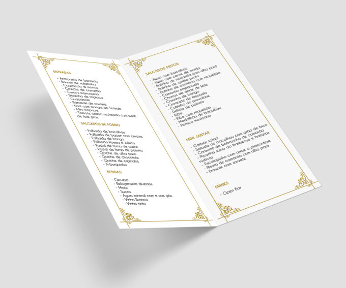 Menu Cardápio de Mesa Aniversário Debutante A Bela e a Fera Personalizado