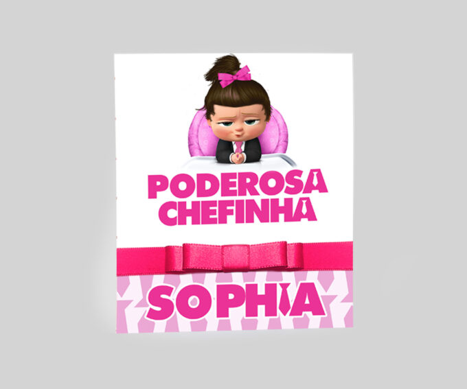 Convite Infantil Tema Poderosa Chefinha Menina Personalizado