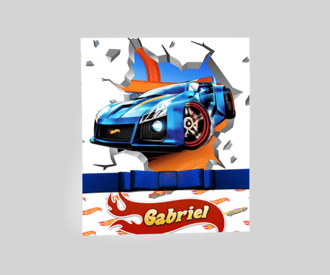Convite Personalizado para Aniversário Infantil Tema Hot Wheels Carros