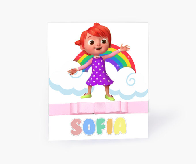 Convite Infantil Aniversário 1 Aninho Personalizado Cocomelon Nursery Rhymes