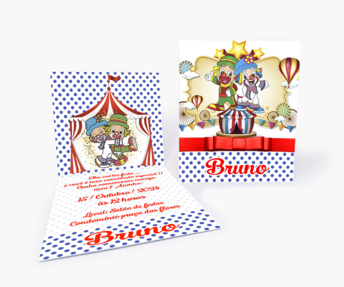 Convite Infantil Personalizado Aniversário 1 aninho Patati Patatá