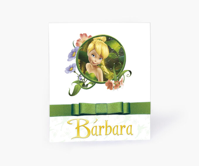 Convite Infantil Aniversário Personalizado Tema Sininho Fadinha Verde