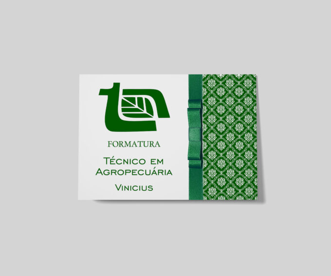 Convite para Formatura Cursos agronomia agropecuária